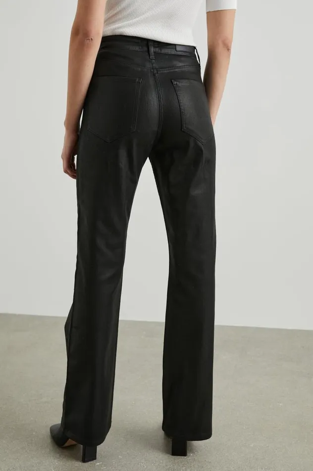Rails Denim Women SUNSET SLIM FLARE Coated Noir