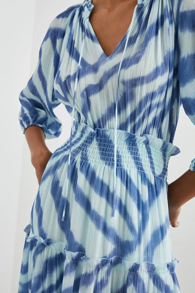 Rails Dresses and Rompers Women CATERINE DRESS Blue Watercolor Stripes