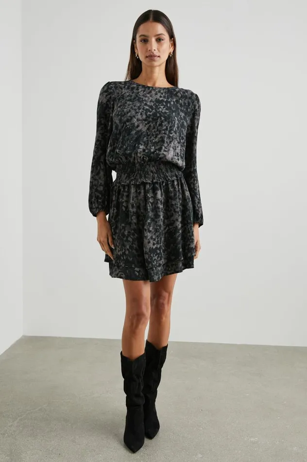 Rails Dresses and Rompers Women INEZ DRESS Charcoal Tortoise