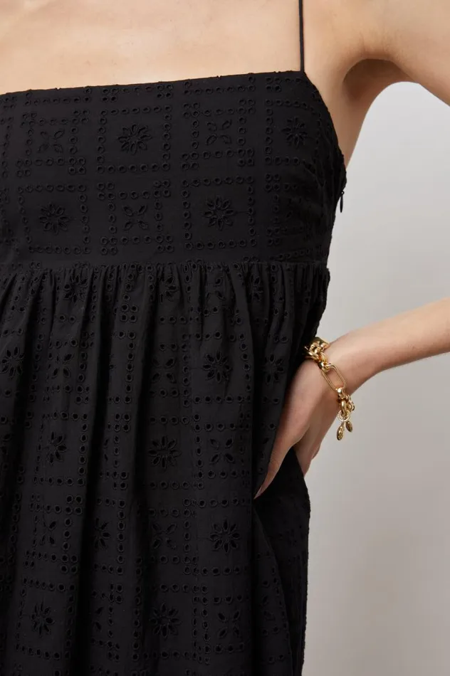 Rails Dresses and Rompers Women LUCILLE DRESS Black Sea Eyelet