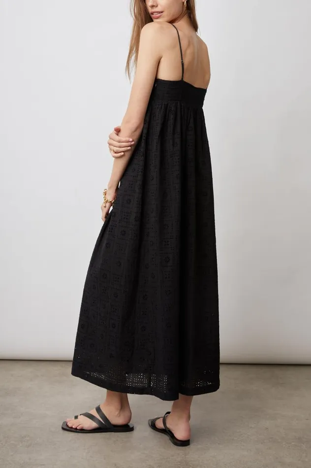Rails Dresses and Rompers Women LUCILLE DRESS Black Sea Eyelet