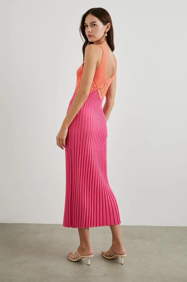 Rails Dresses and Rompers Women TARYN DRESS Papaya Colorblock
