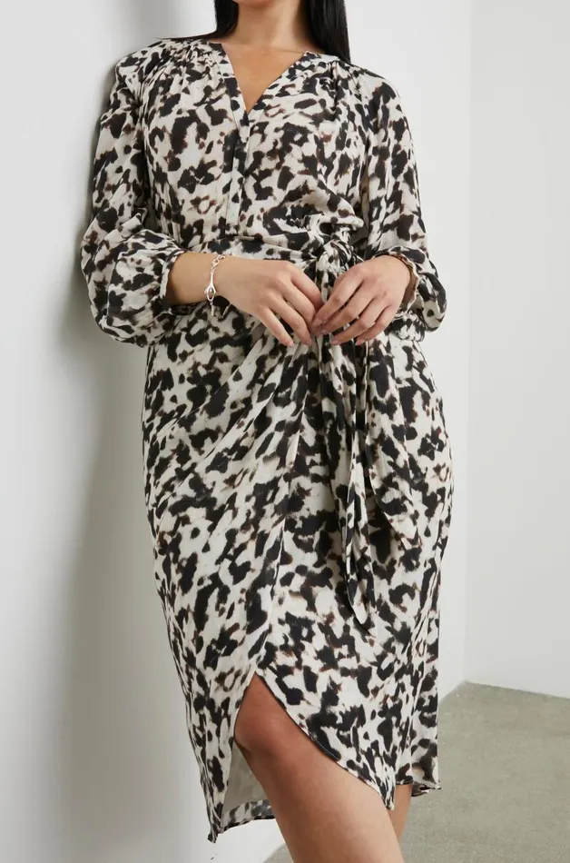 Rails Dresses and Rompers Women TYRA DRESS Blurred Cheetah