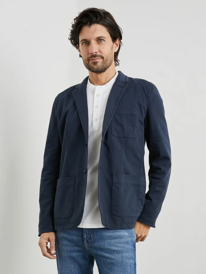 Rails Jackets and Coats Men ANDRE BLAZER Rugged Navy Twill