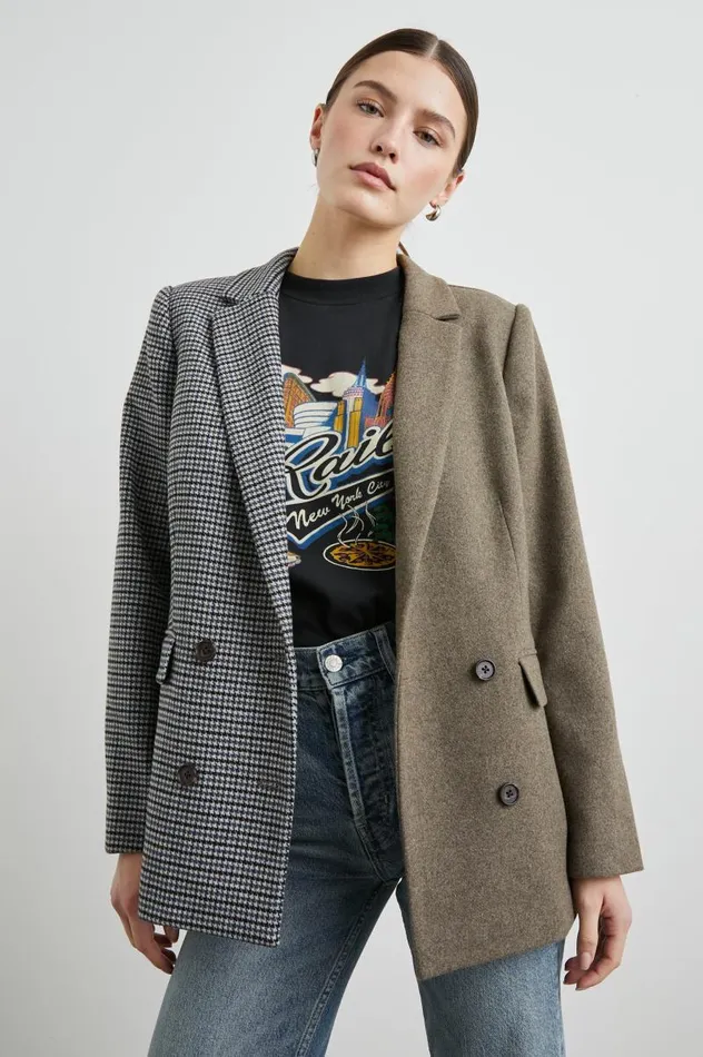 Rails Jackets and Coats Women CODY BLAZER Mixed Mini Check