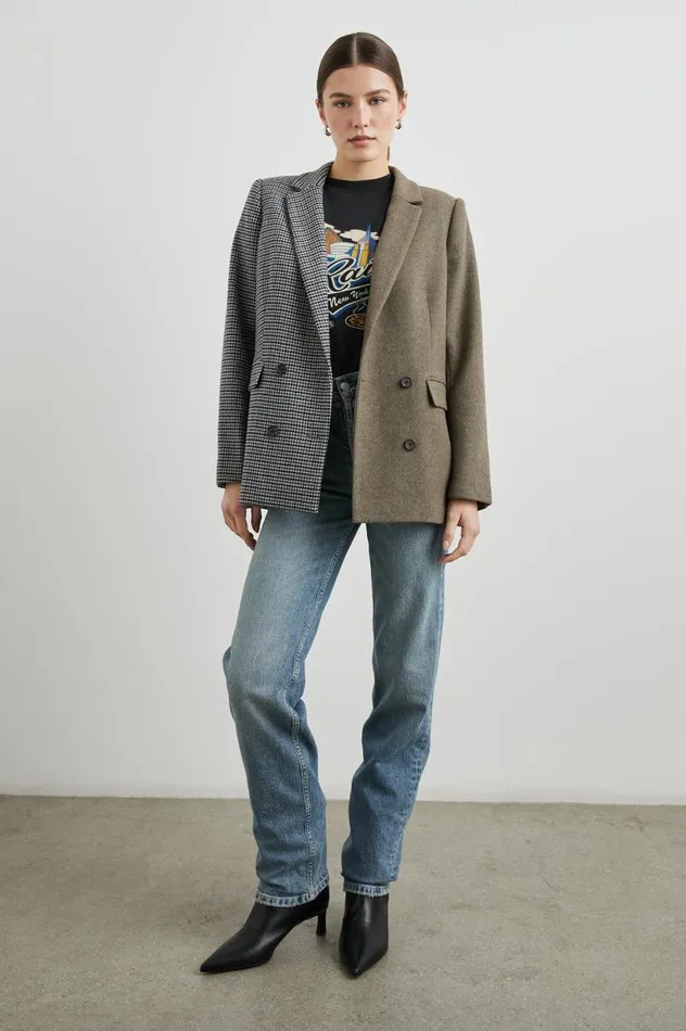 Rails Jackets and Coats Women CODY BLAZER Mixed Mini Check