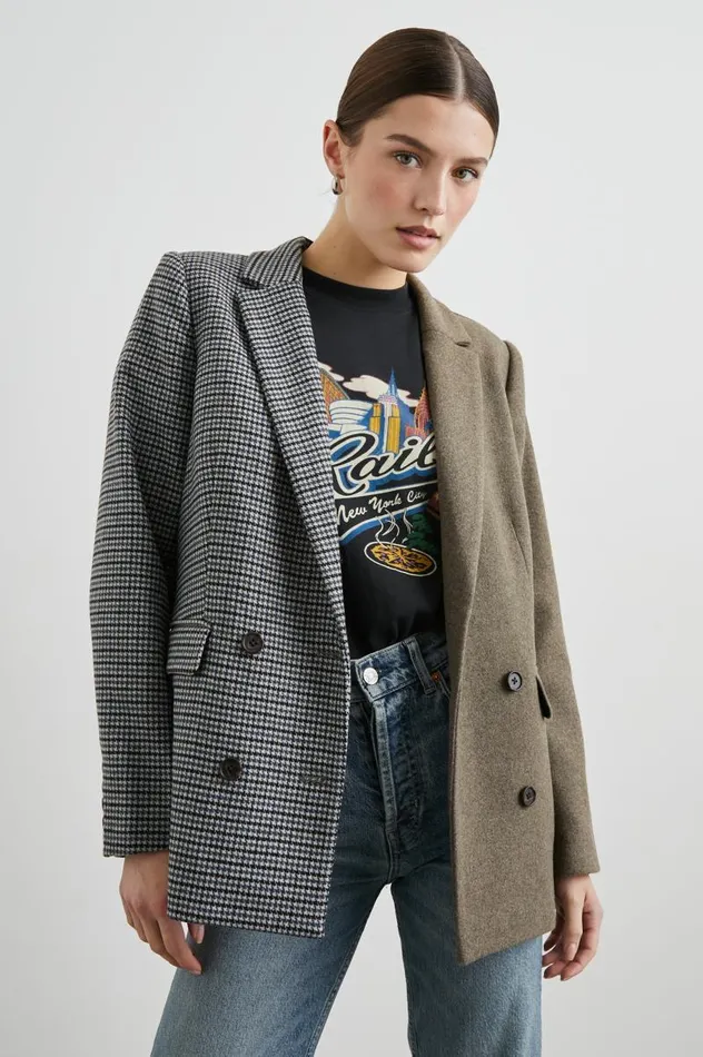 Rails Jackets and Coats Women CODY BLAZER Mixed Mini Check