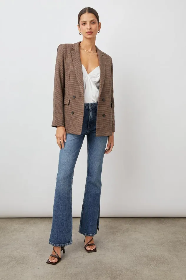 Rails Jackets and Coats Women JAC BLAZER Camel Houndstooth