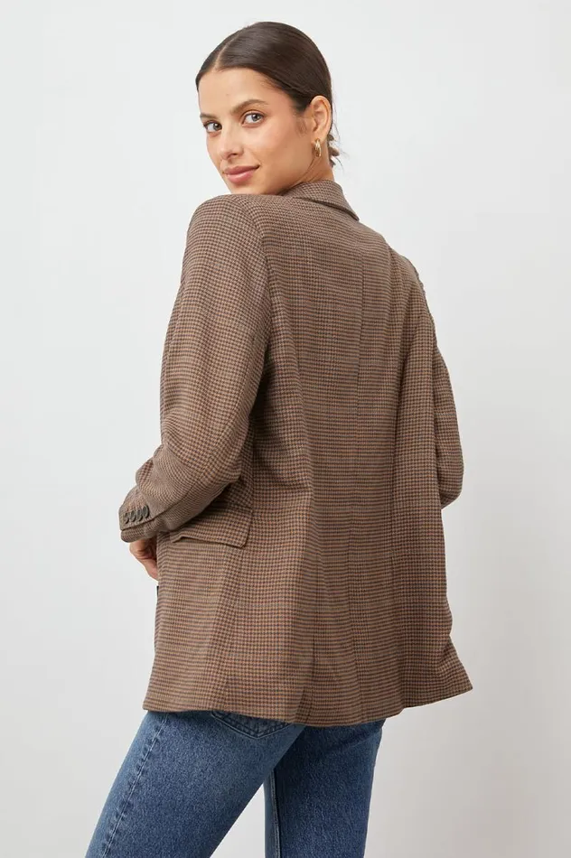 Rails Jackets and Coats Women JAC BLAZER Camel Houndstooth