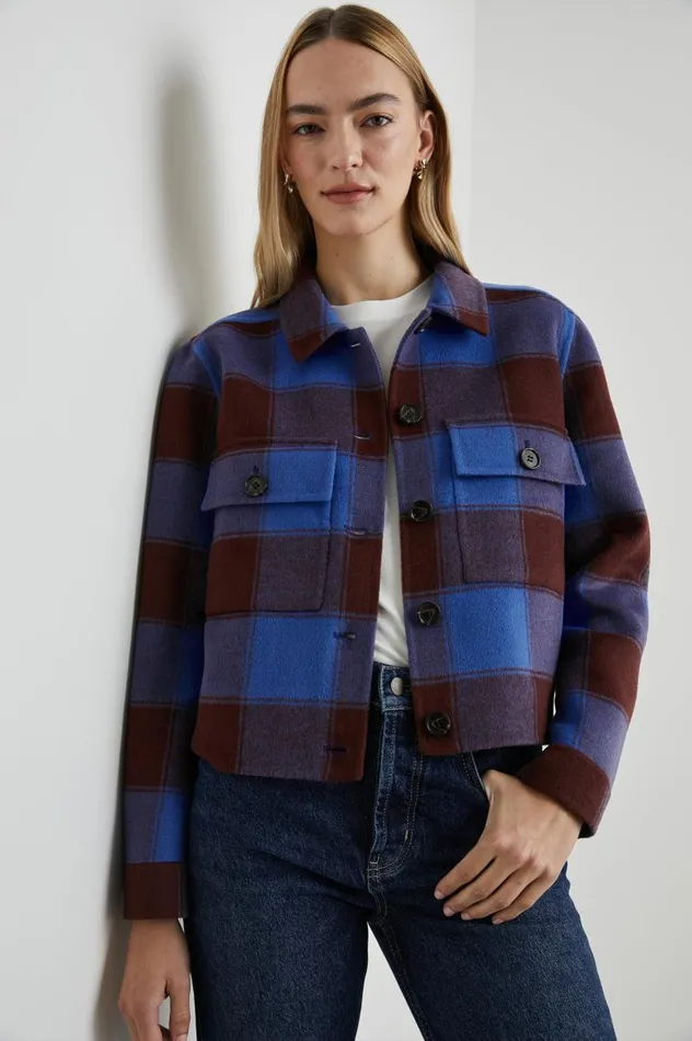 Rails Jackets and Coats Women STEFFI JACKET Cobalt Chocolate