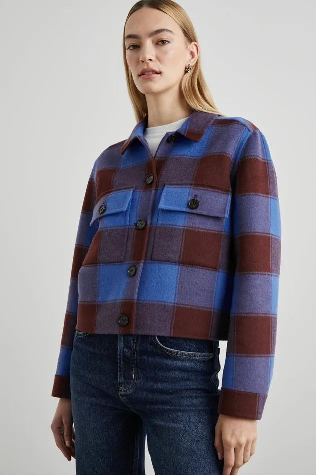 Rails Jackets and Coats Women STEFFI JACKET Cobalt Chocolate