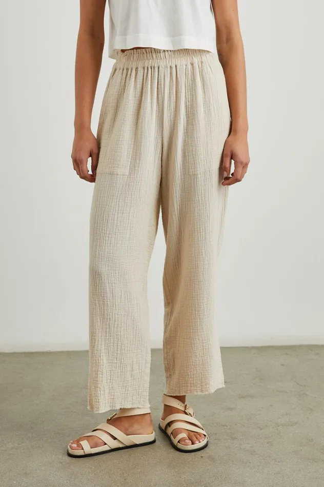 Rails Pants and Shorts Women LEON CROP PANT Flax