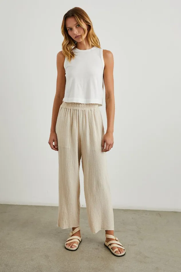 Rails Pants and Shorts Women LEON CROP PANT Flax