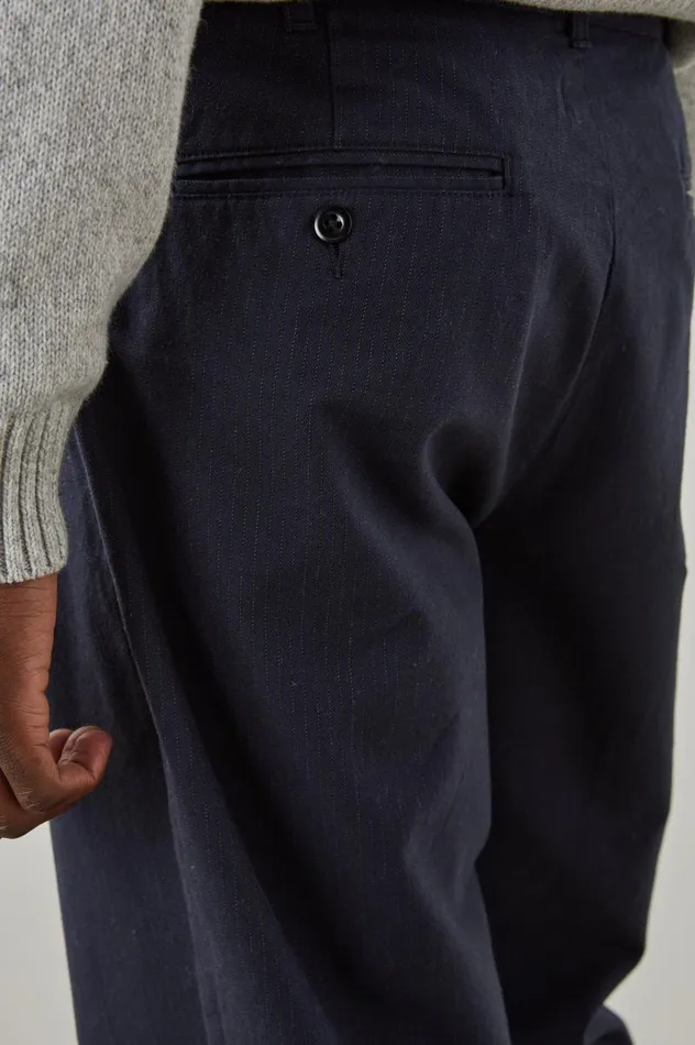 Rails Pants Men MARCELLUS PANT Navy Charcoal Pin Stripe