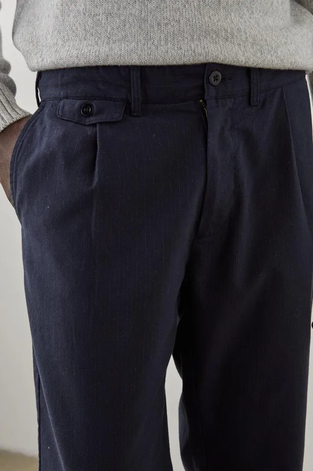 Rails Pants Men MARCELLUS PANT Navy Charcoal Pin Stripe