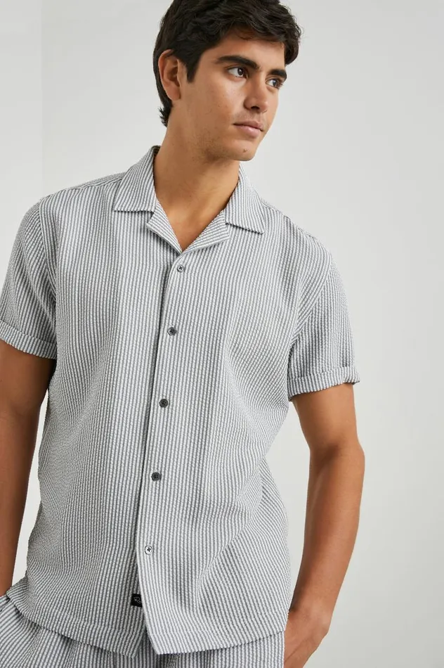 Rails Shirts Men AMALFI SHIRT Faded Seersucker