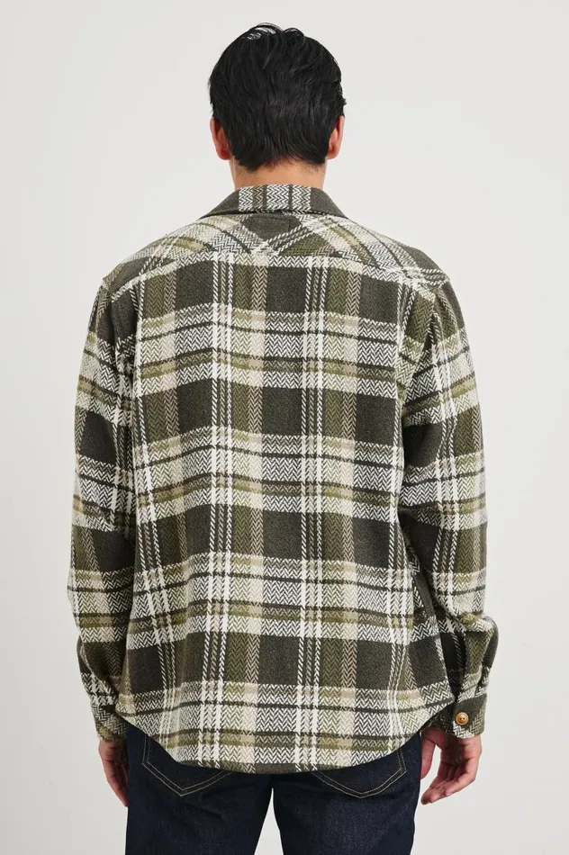 Rails Shirts Men BERKSHIRE SHIRT JACKET Grape Leaf Cedar