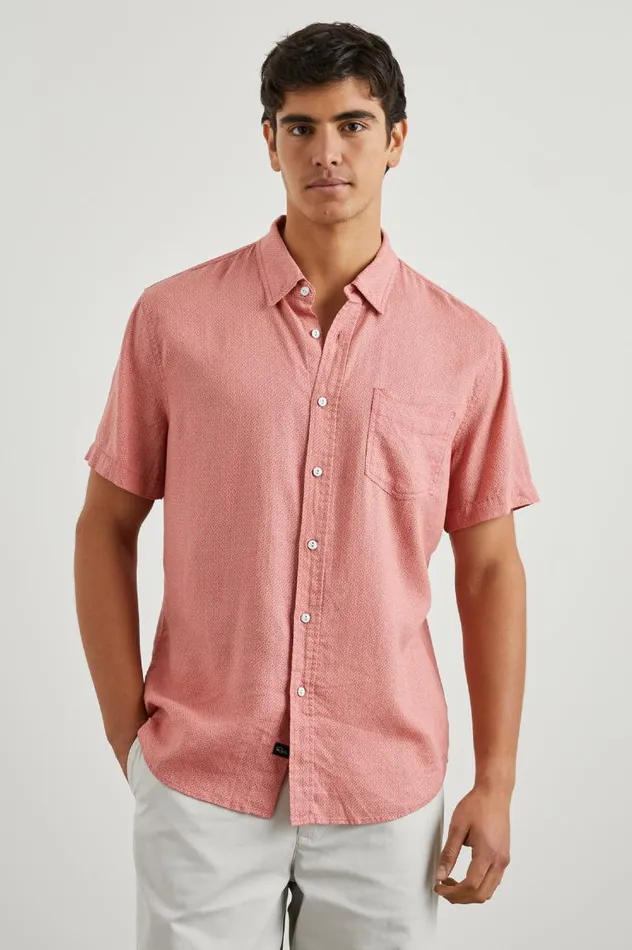Rails Shirts Men CARSON SHIRT Crown Jewel Ruby