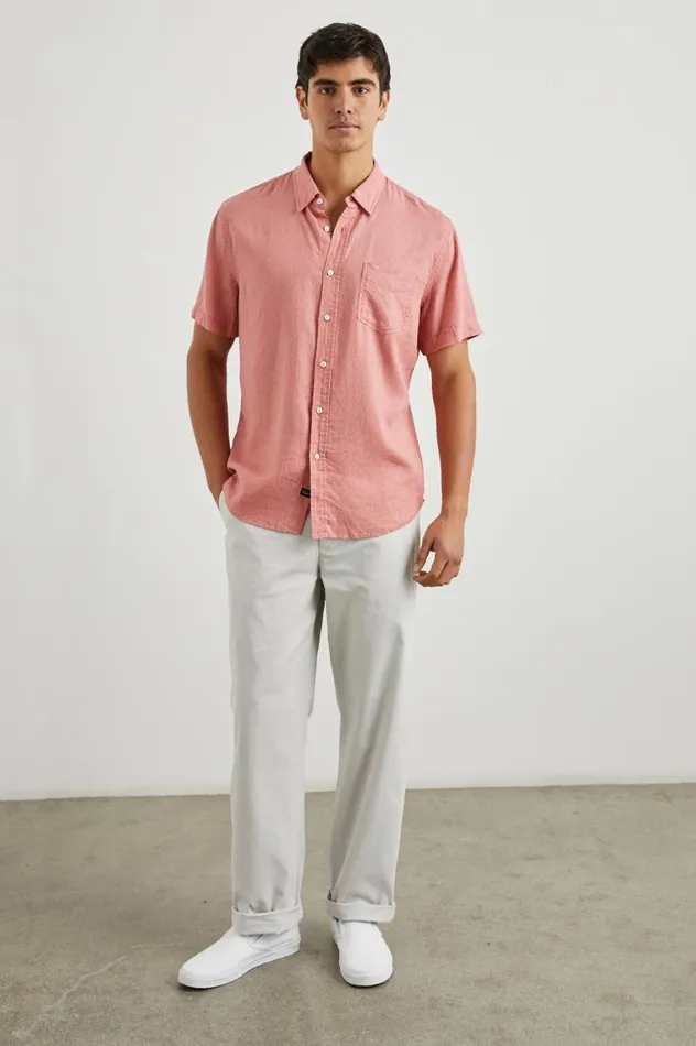 Rails Shirts Men CARSON SHIRT Crown Jewel Ruby