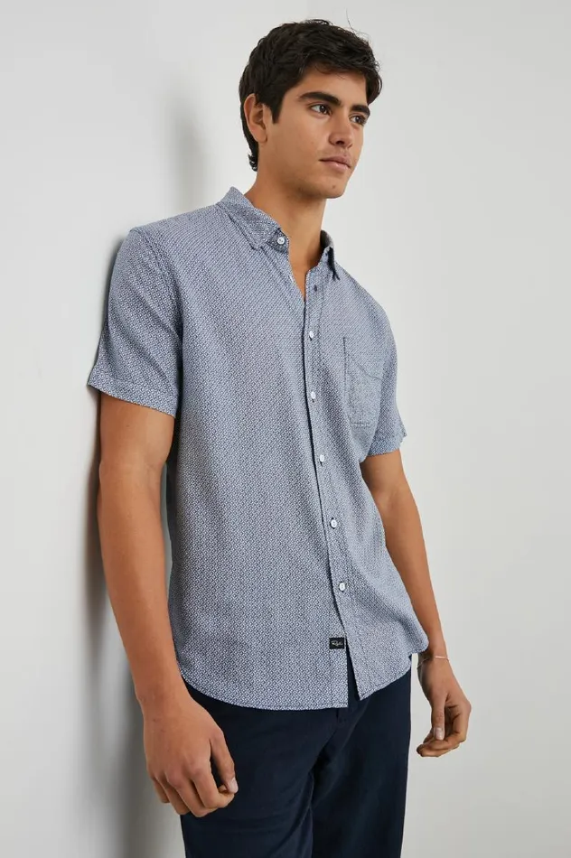 Rails Shirts Men CARSON SHIRT Crown Jewel Sapphire