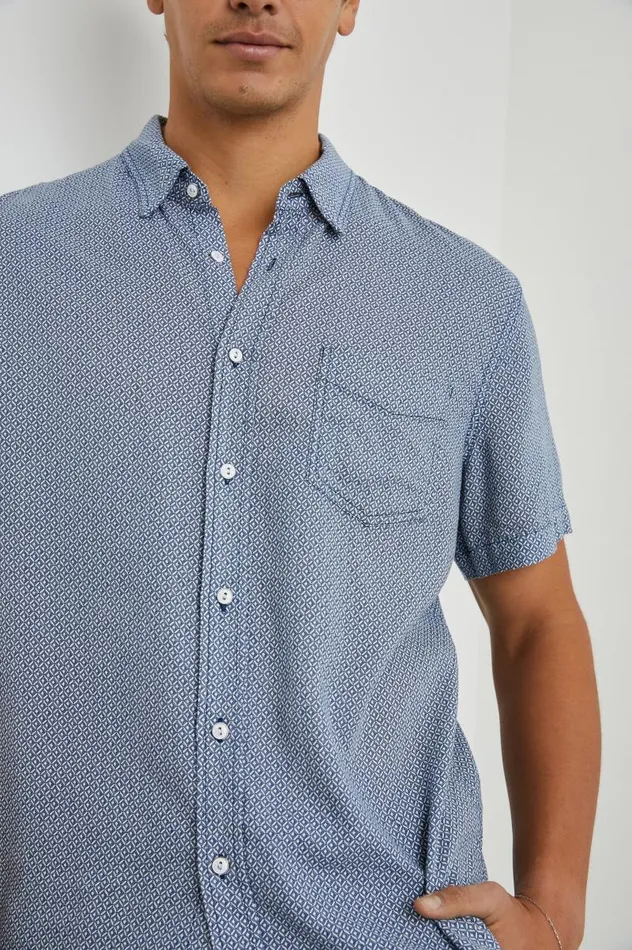 Rails Shirts Men CARSON SHIRT Crown Jewel Sapphire