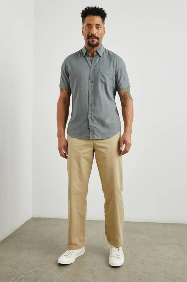 Rails Shirts Men CARSON SHIRT Ivy Calico Cerulean