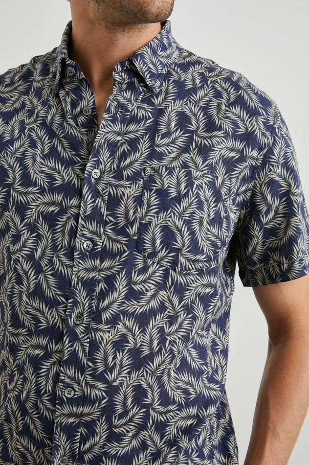 Rails Shirts Men CARSON SHIRT Palm Americano Navy