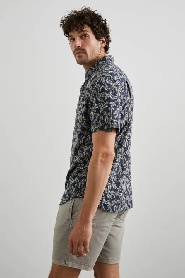 Rails Shirts Men CARSON SHIRT Palm Americano Navy