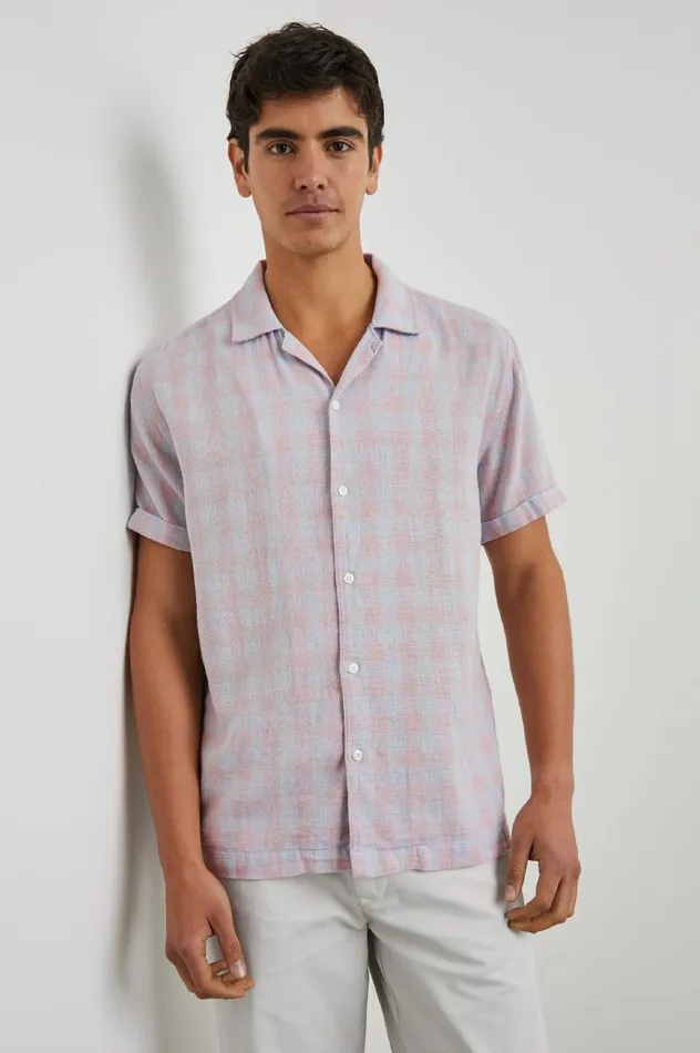 Rails Shirts Men DRESDEN SHIRT Homespun Rouge Gingham