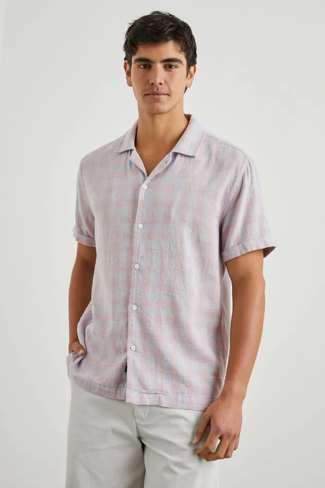 Rails Shirts Men DRESDEN SHIRT Homespun Rouge Gingham