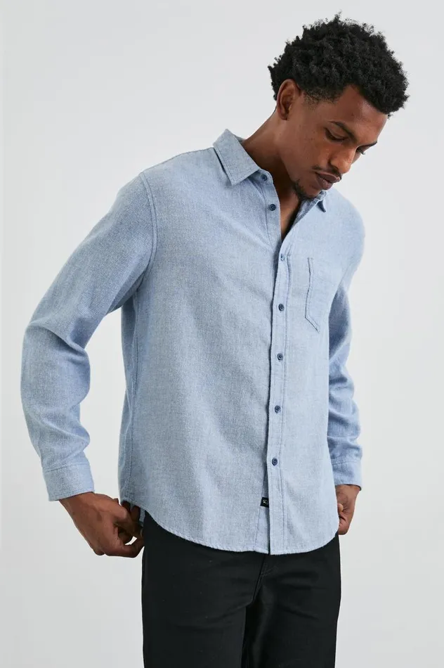 Rails Shirts Men LENNOX SHIRT Kodiak Blue Melange