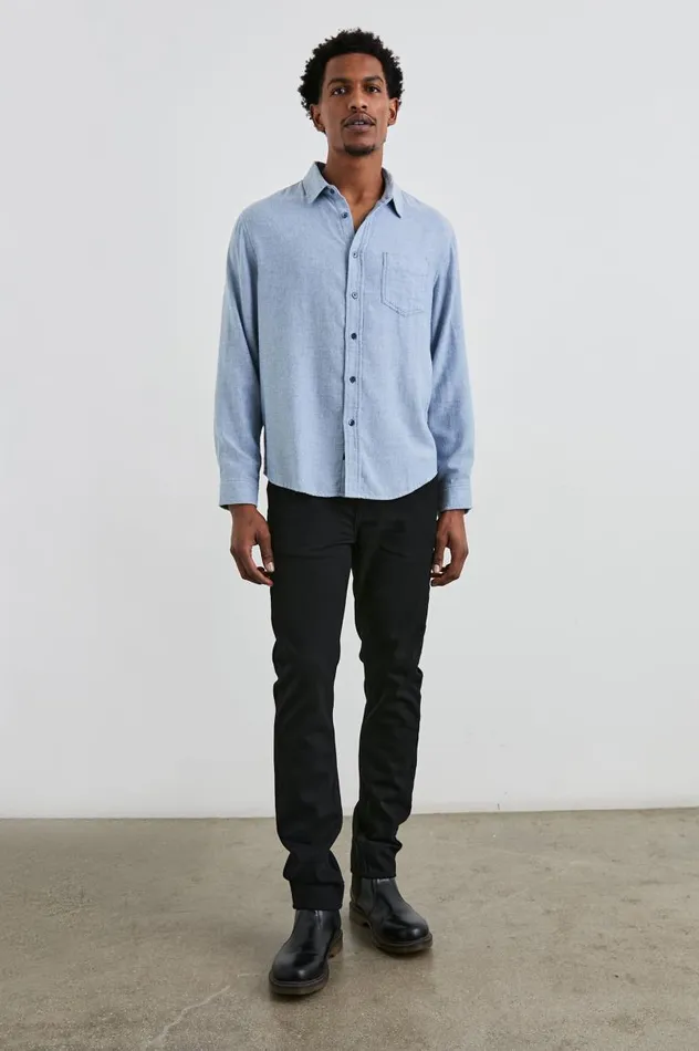 Rails Shirts Men LENNOX SHIRT Kodiak Blue Melange