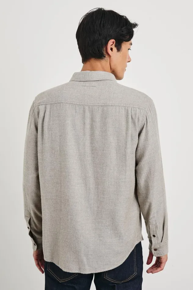 Rails Shirts Men LENNOX SHIRT Tumbleweed Melange