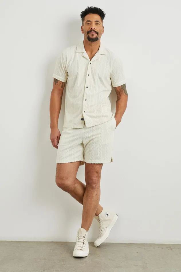 Rails Shirts Men MAVERICK SHIRT Ecru