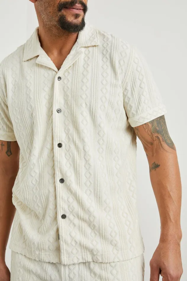 Rails Shirts Men MAVERICK SHIRT Ecru
