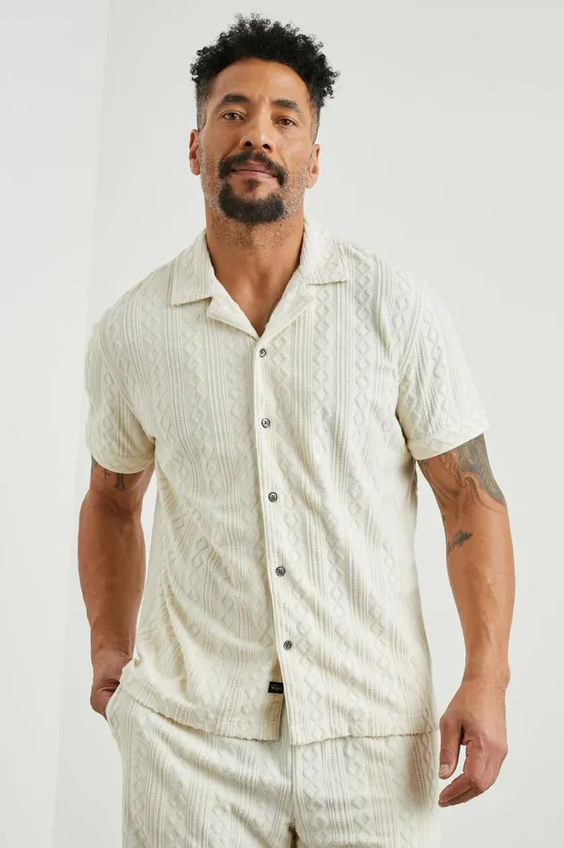 Rails Shirts Men MAVERICK SHIRT Ecru