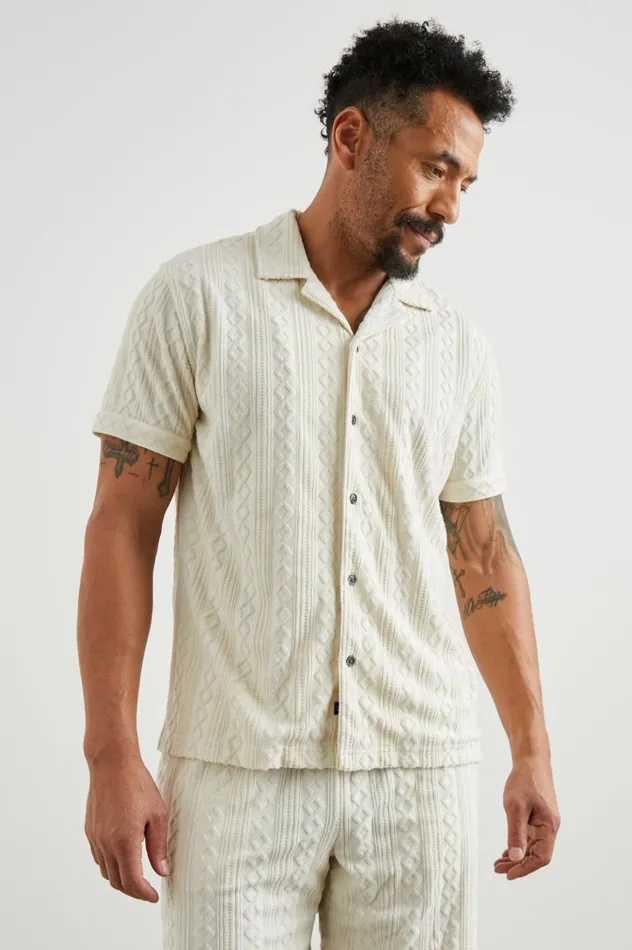 Rails Shirts Men MAVERICK SHIRT Ecru