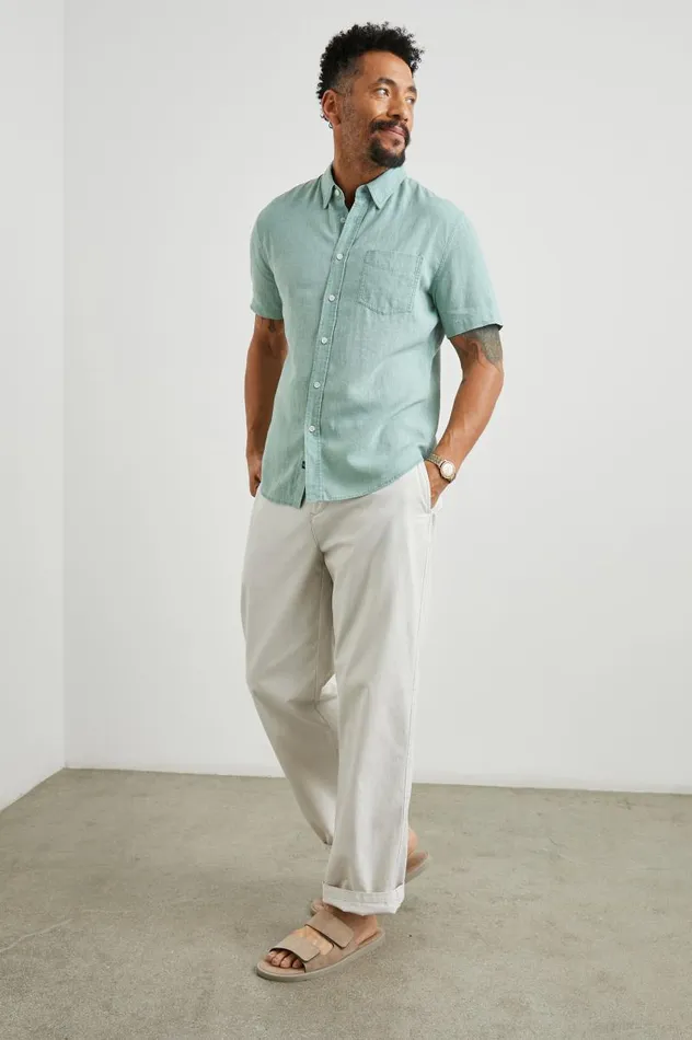 Rails Shirts Men PAROS SHIRT Jade