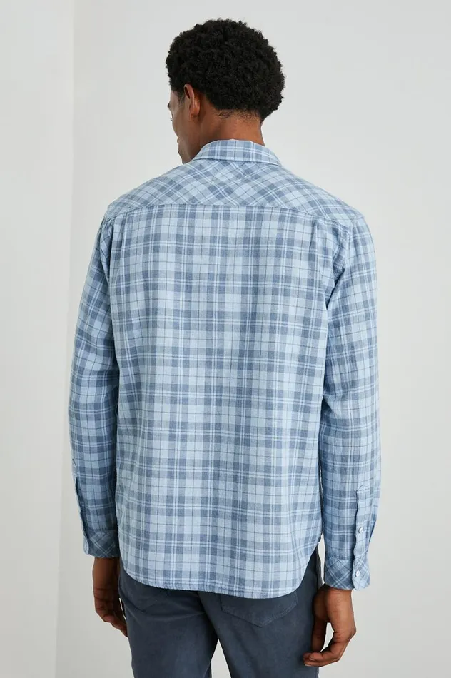 Rails Shirts Men WYATT SHIRT Sky Denim Heather