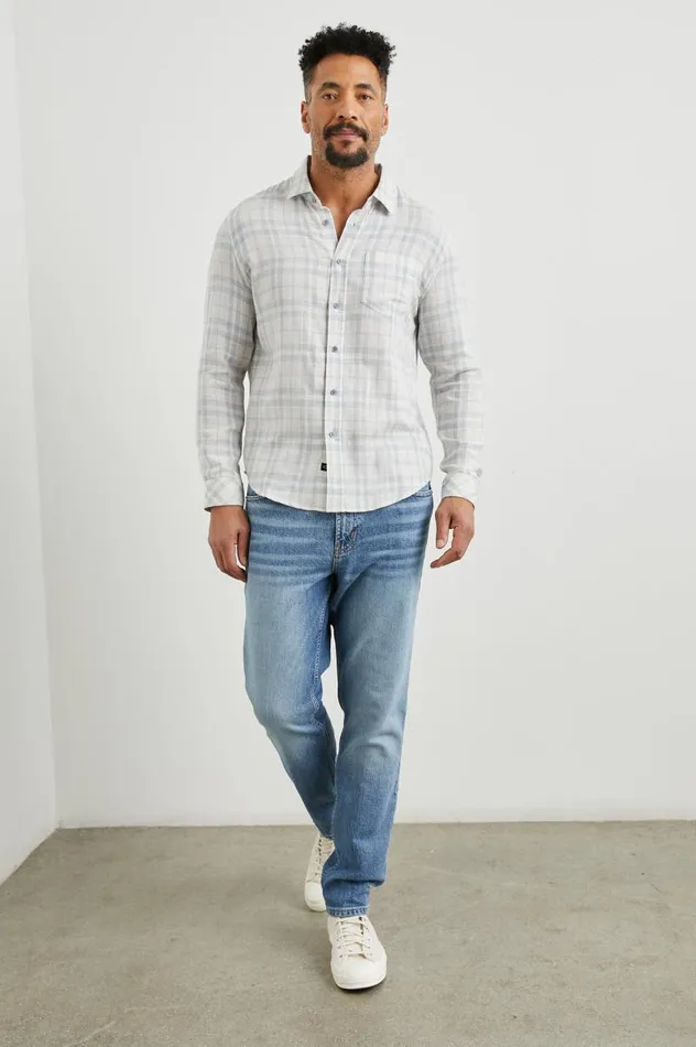 Rails Shirts Men WYATT SHIRT Slate Petal
