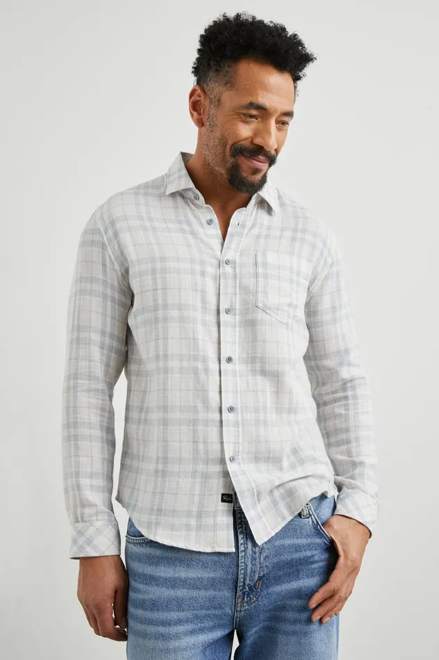 Rails Shirts Men WYATT SHIRT Slate Petal