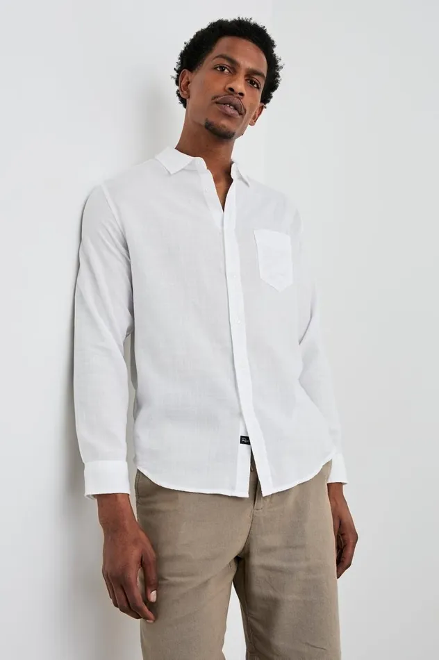 Rails Shirts Men WYATT SHIRT White
