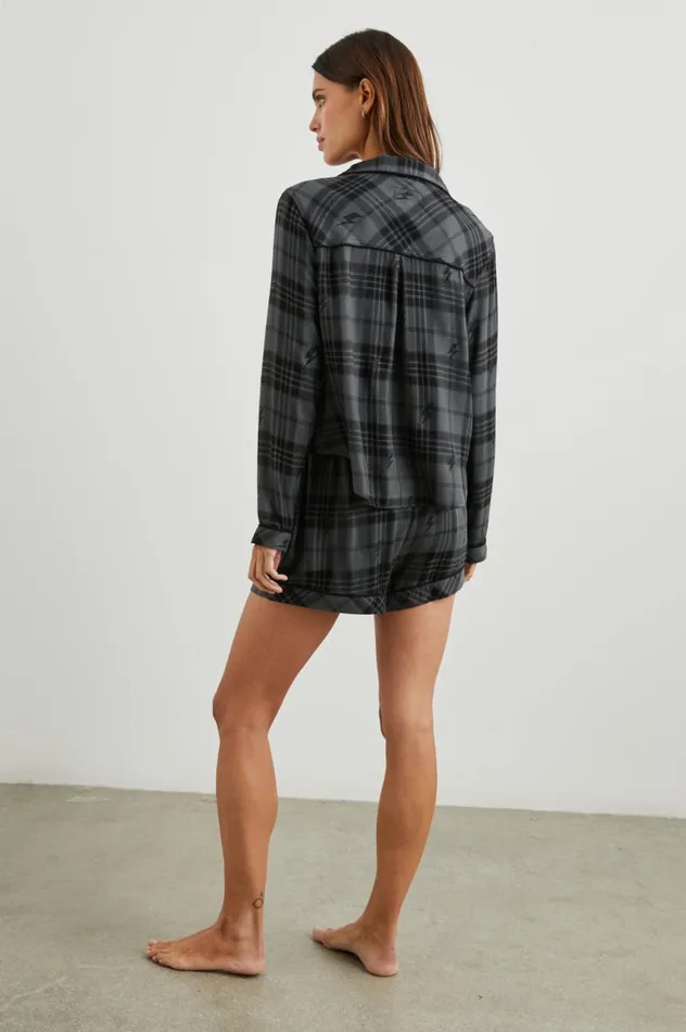 Rails Sleepwear and Lounge Women KELLEN PAJAMA SET Charcoal Jet Lightning