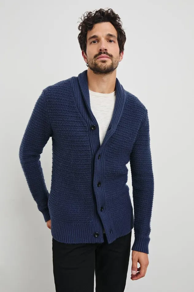 Rails Sweaters Men SHEPLEY CARDIGAN Navy