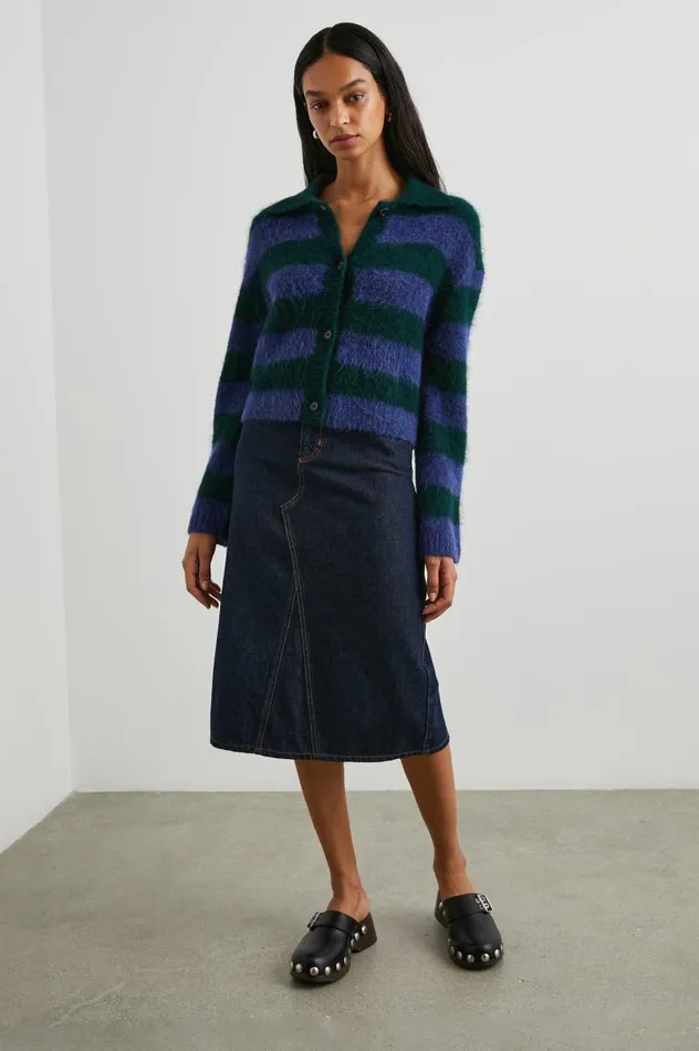 Rails Sweaters Women AMBER SWEATER Oxford Stripe