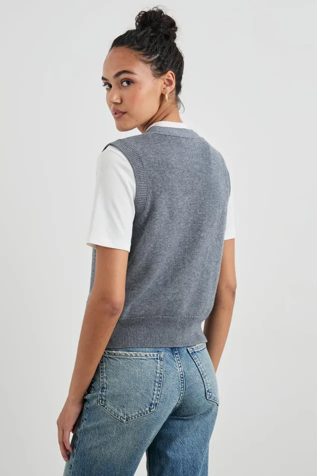 Rails Sweaters Women ANNIKA VEST Charcoal