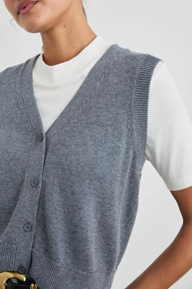 Rails Sweaters Women ANNIKA VEST Charcoal