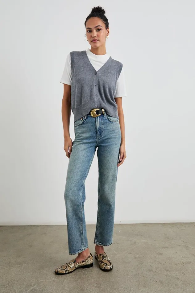 Rails Sweaters Women ANNIKA VEST Charcoal