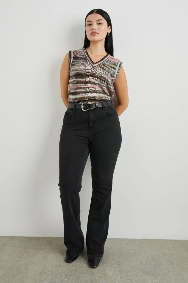 Rails Sweaters Women BRIXTON VEST Forest Space Dye
