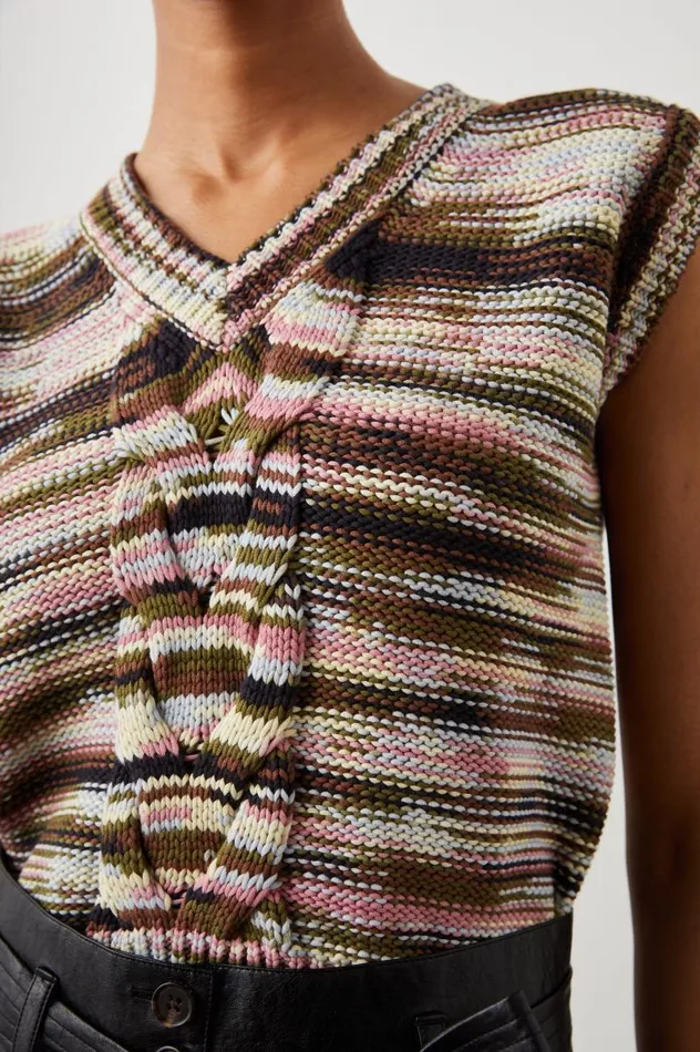 Rails Sweaters Women BRIXTON VEST Forest Space Dye